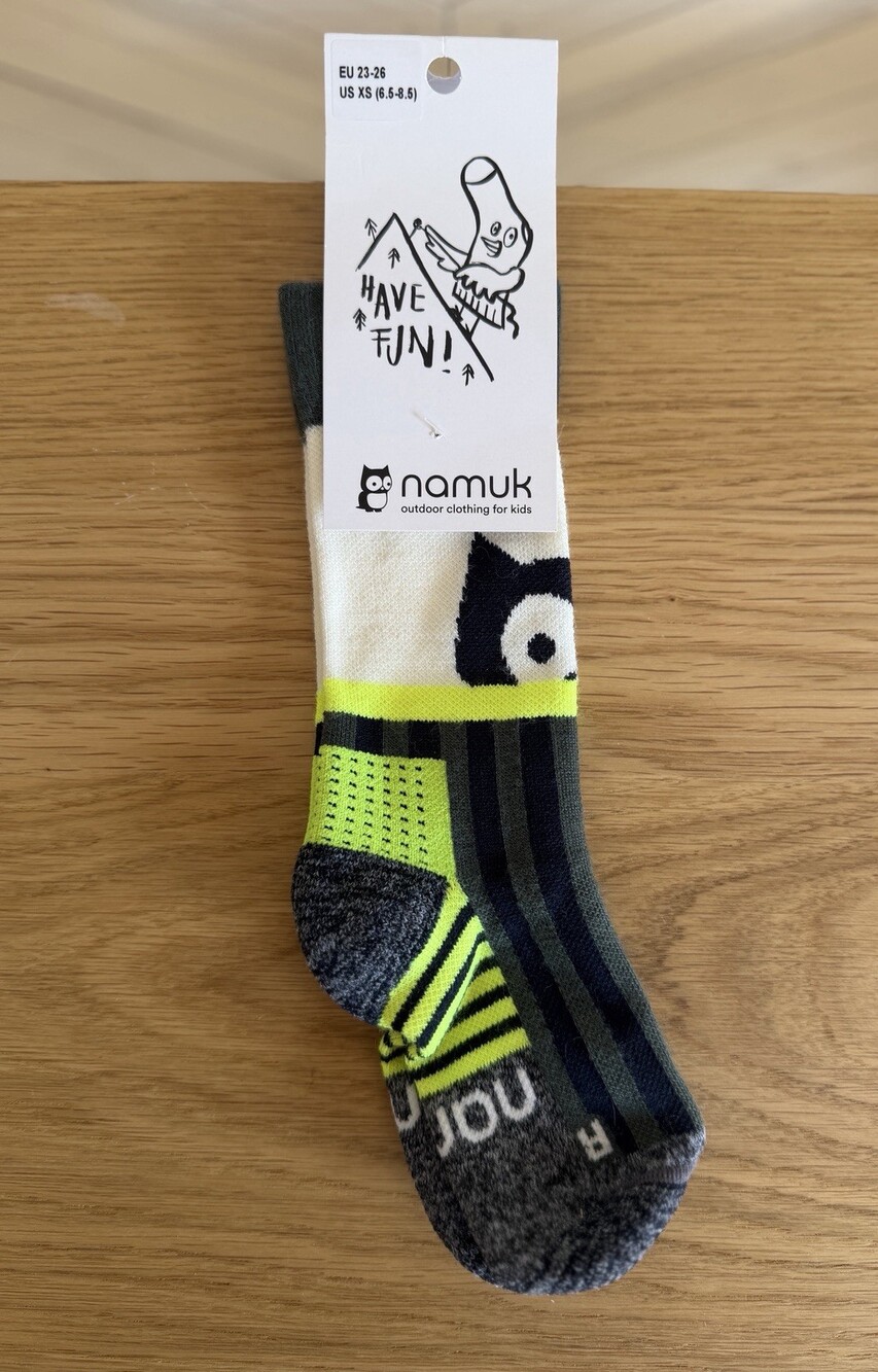 Namuk Gusto Merino Wool Blend Kids hiking socks long US XS 6.5-8.5